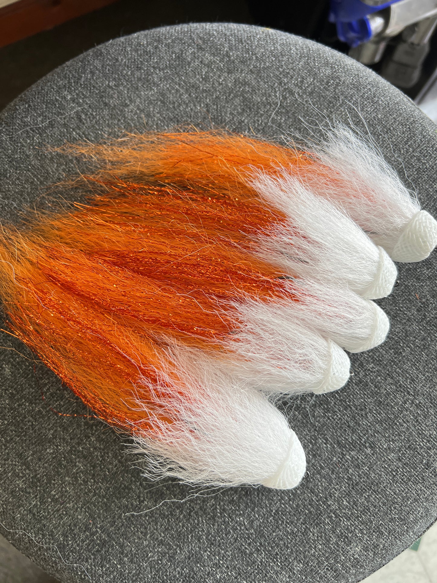 Weedless Bubbas /Orange-White