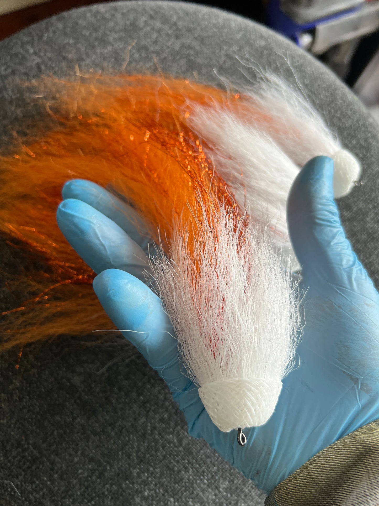 Weedless Bubbas /Orange-White